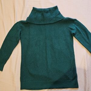 Emerald Green Cowl Neck Sweater